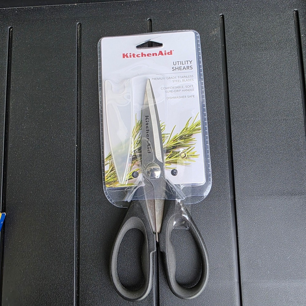 KitchenAid Utility Kitchen Shears Scissors Stainless Steel Soft Grip Handle New